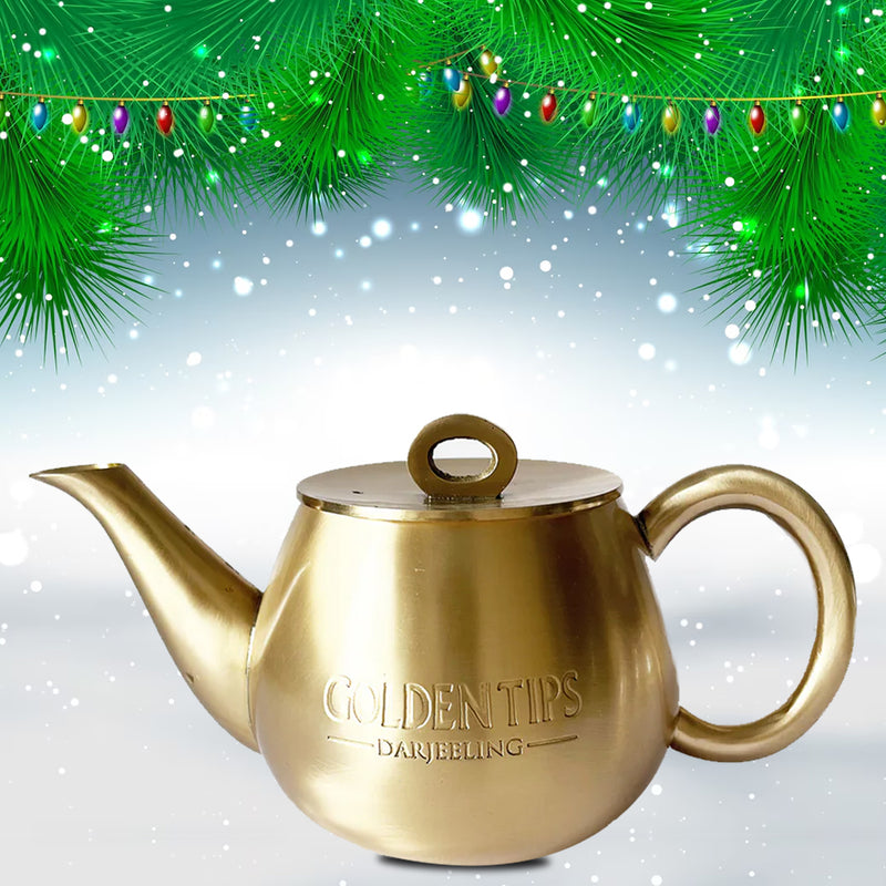 Golden Attractive Gold-Plated EPNS Tea Pot