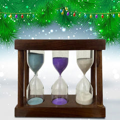 Perfect Wooden Sand Tea Timer - 3/4/5 Minutes | Green Tea Timer | Brewing Tea and Coffee Timer