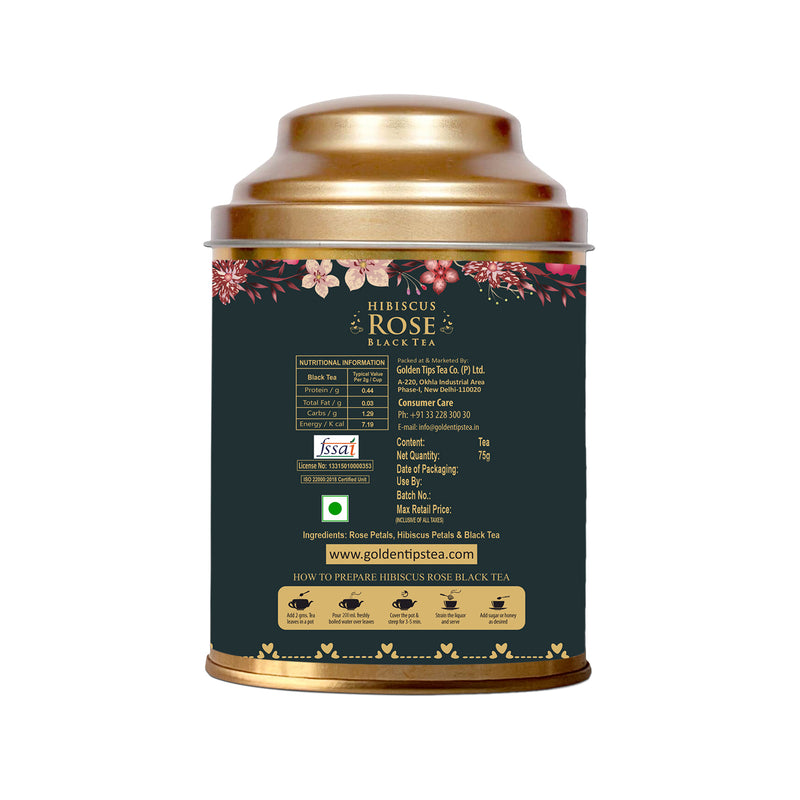 Valentine's Special Hibiscus Rose Black Tea