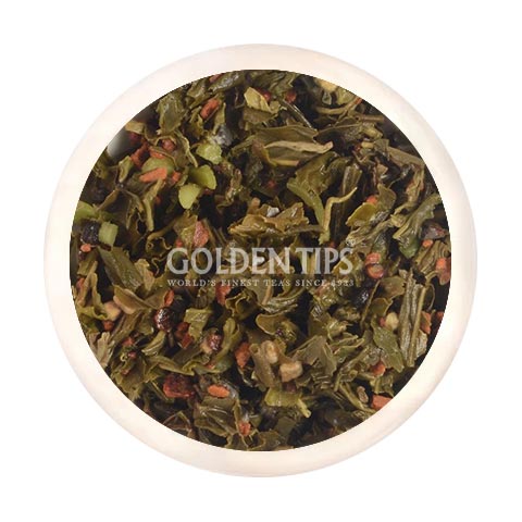 Cinnamon Cardamom Green Tea - Golden Tips