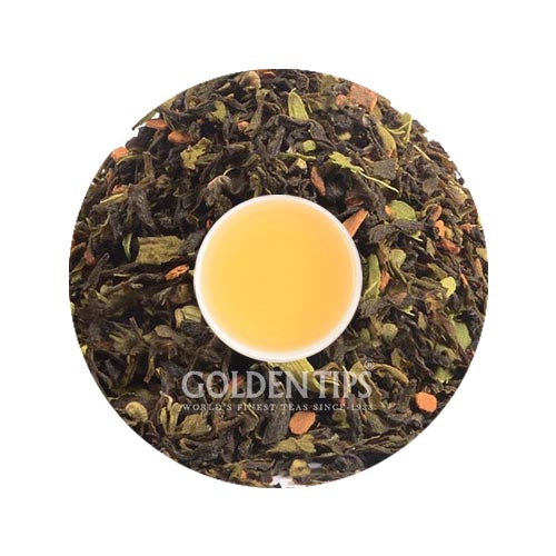 Cinnamon Cardamom Green Tea - Golden Tips